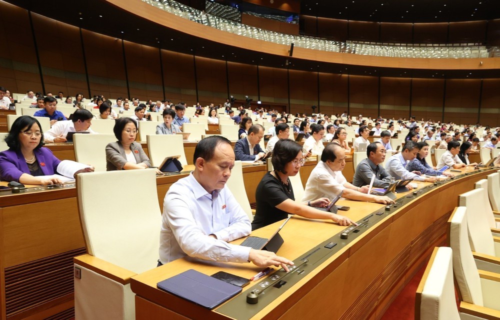 Kỳ họp thứ 9, Quốc hội khóa XV: Kết thúc đợt 1 sau 22 ngày làm việc khẩn trương, dân chủ, trách nhiệm cao - Ảnh 1.