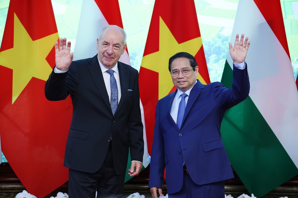 Thủ tướng Phạm Minh Chính hội kiến Tổng thống Hungary Sulyok Tamas - Ảnh 4.