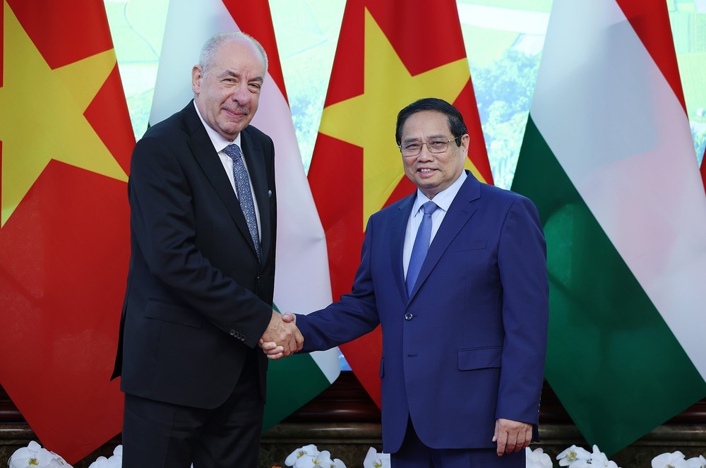 Thủ tướng Phạm Minh Chính hội kiến Tổng thống Hungary Sulyok Tamas - Ảnh 3.