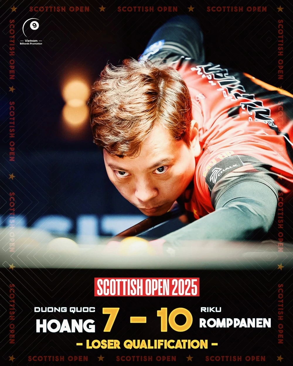 Dương Quốc Hoàng dừng bước ở Scottish Open 2025, chuẩn bị dự giải đấu ở Anh - Ảnh 1. Dương Quốc Hoàng dừng bước ở Scottish Open 2025, chuẩn bị dự giải đấu ở Anh - Ảnh 1.
