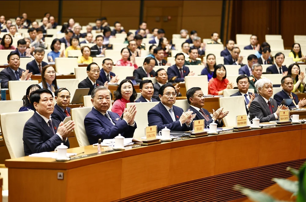 Phát biểu của Chủ tịch Quốc hội Trần Thanh Mẫn khai mạc Kỳ họp thứ 9, Quốc hội khóa XV - Ảnh 2. Phát biểu của Chủ tịch Quốc hội Trần Thanh Mẫn khai mạc Kỳ họp thứ 9, Quốc hội khóa XV - Ảnh 2.