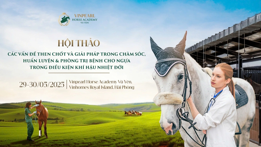 Học viện Cưỡi Ngựa Vinpearl Vũ Yên tổ chức Hội thảo chuyên sâu hàng đầu về ngựa - Ảnh 1. Học viện Cưỡi Ngựa Vinpearl Vũ Yên tổ chức Hội thảo chuyên sâu hàng đầu về ngựa - Ảnh 1.