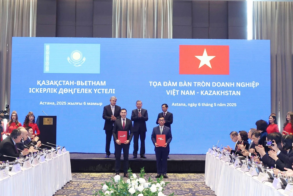 Tổng Bí thư Tô Lâm dự Tọa đàm bàn tròn Doanh nghiệp Việt Nam – Kazakhstan - Ảnh 2. Tổng Bí thư Tô Lâm dự Tọa đàm bàn tròn Doanh nghiệp Việt Nam – Kazakhstan - Ảnh 2.