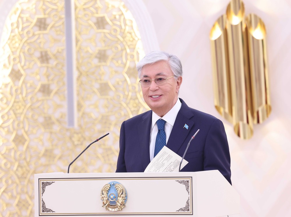 Hình ảnh Lễ trao tặng Huân chương Hữu nghị hạng Nhất của Kazakhstan cho Tổng Bí thư Tô Lâm - Ảnh 6. Hình ảnh Lễ trao tặng Huân chương Hữu nghị hạng Nhất của Kazakhstan cho Tổng Bí thư Tô Lâm - Ảnh 6.