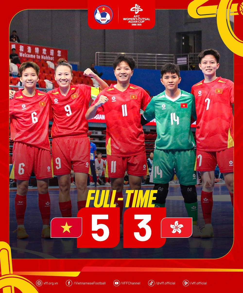 Kết quả bóng đá VCK futsal nữ châu Á 2025 hôm nay ngày 7/5: ĐT Việt Nam thắng trận ra quân - Ảnh 4. Kết quả bóng đá VCK futsal nữ châu Á 2025 hôm nay ngày 7/5: ĐT Việt Nam thắng trận ra quân - Ảnh 4.