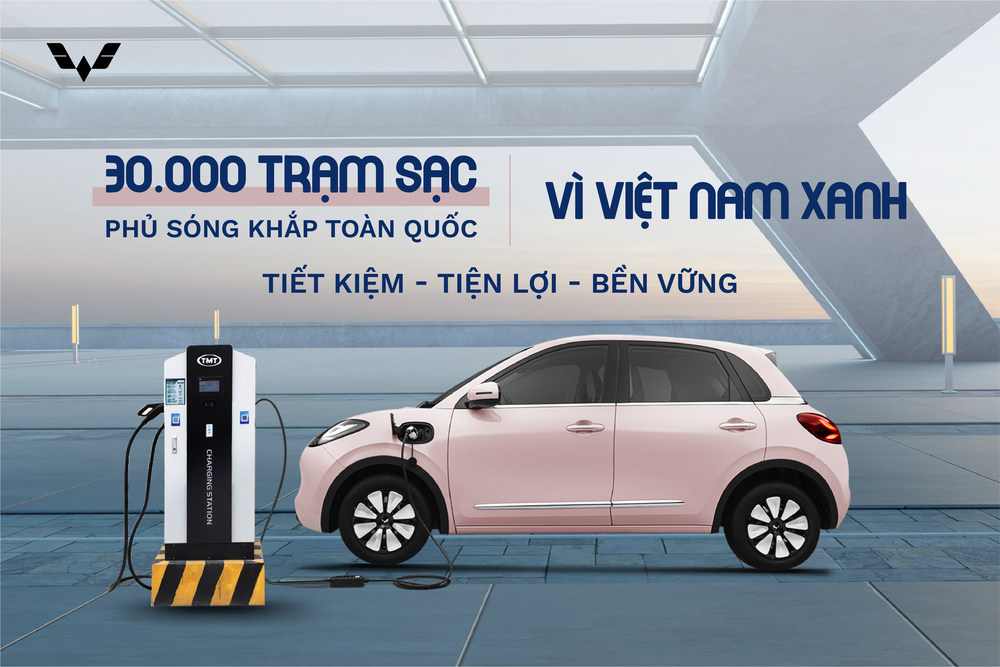 Hãng xe điện thứ hai gia nhập thị trường trạm sạc, mục tiêu 30.000 trạm ở Việt Nam - Ảnh 1. Hãng xe điện thứ hai gia nhập thị trường trạm sạc, mục tiêu 30.000 trạm ở Việt Nam - Ảnh 1.