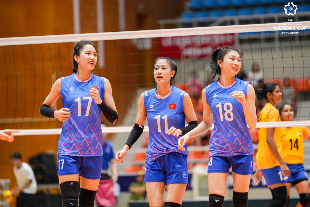 Thanh Thúy và Bích Tuyền không thi đấu, ĐT Việt Nam vẫn thắng dễ Ấn Độ, sớm ghi tên vào bán kết - Ảnh 1.