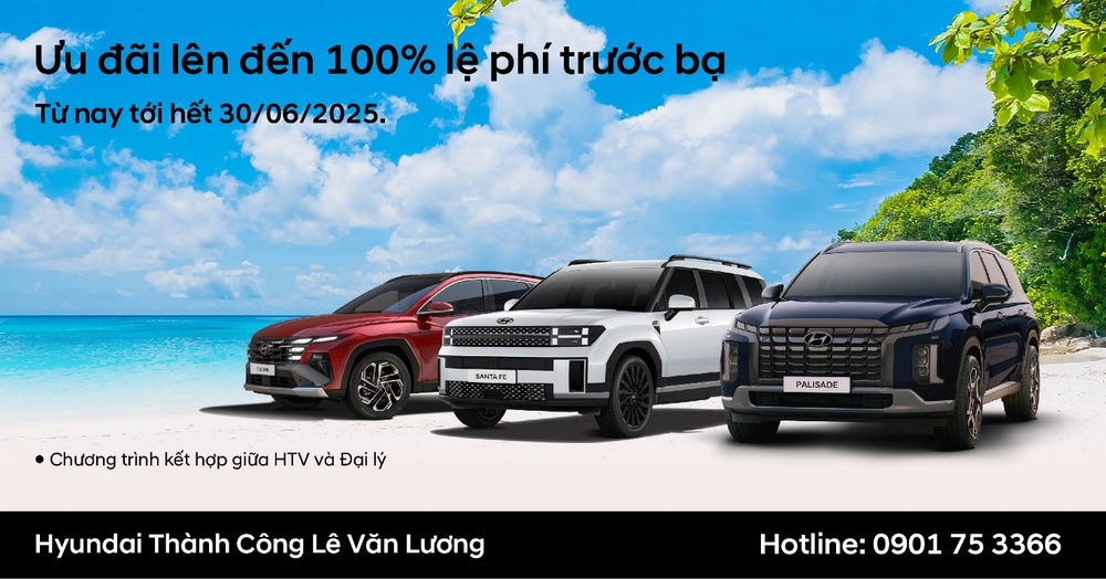 Tháng 6 bùng nổ chào hè - Nhận ngay ưu đãi lên tới 100% lệ phị trước bạ - Ảnh 1.