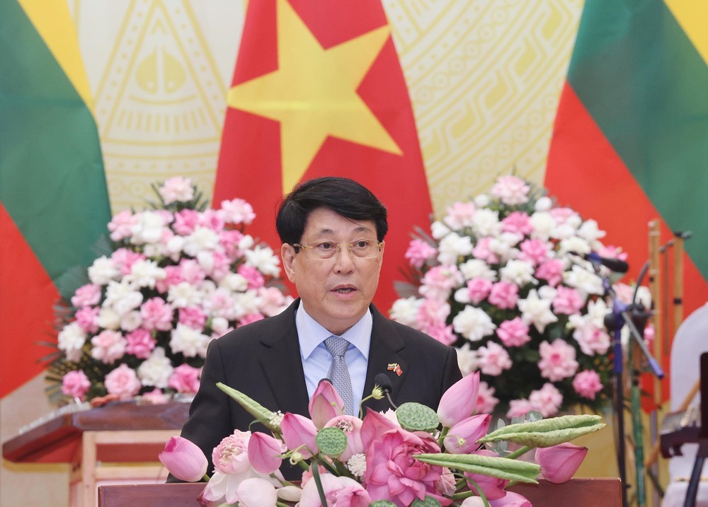 Chủ tịch nước chủ trì tiệc chào mừng Tổng thống Litva thăm chính thức Việt Nam - Ảnh 4.