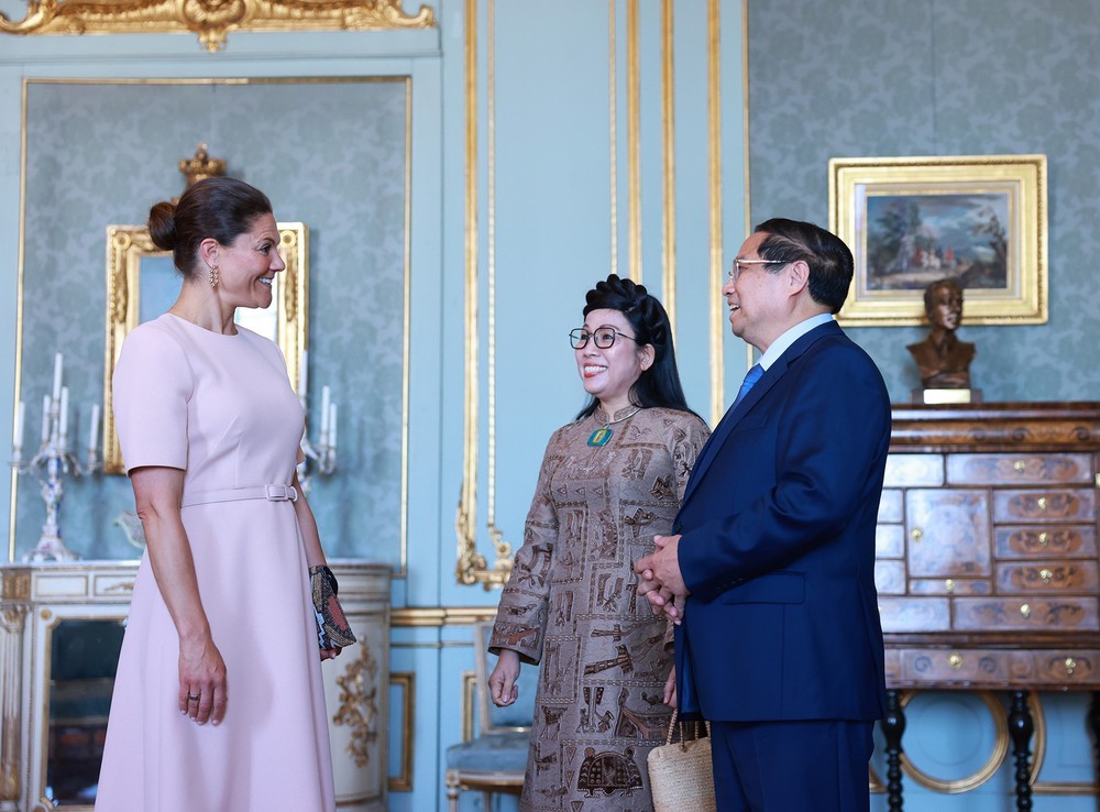 Thủ tướng Phạm Minh Chính và Phu nhân chào xã giao Công chúa Kế vị Victoria Ingrid Alice Désirée - Ảnh 4.