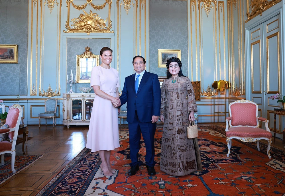 Thủ tướng Phạm Minh Chính và Phu nhân chào xã giao Công chúa Kế vị Victoria Ingrid Alice Désirée - Ảnh 2.