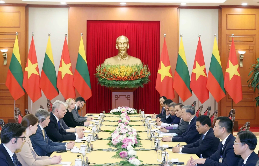 Tổng Bí thư Tô Lâm tiếp Tổng thống Litva Gitanas Nauseda - Ảnh 2.