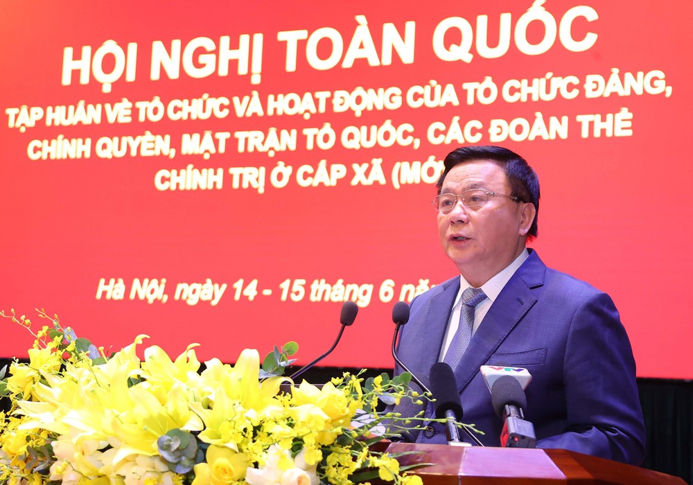Hội nghị toàn quốc tập huấn về tổ chức và hoạt động của tổ chức Đảng, chính quyền, MTTQ Việt Nam, các đoàn thể chính trị ở cấp xã (mới) - Ảnh 2.