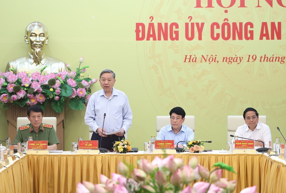 Tổng Bí thư Tô Lâm dự Hội nghị Đảng ủy Công an Trung ương - Ảnh 1.