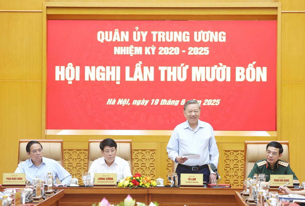 Tổng Bí thư Tô Lâm chủ trì Hội nghị Quân ủy Trung ương lần thứ mười bốn - Ảnh 1.