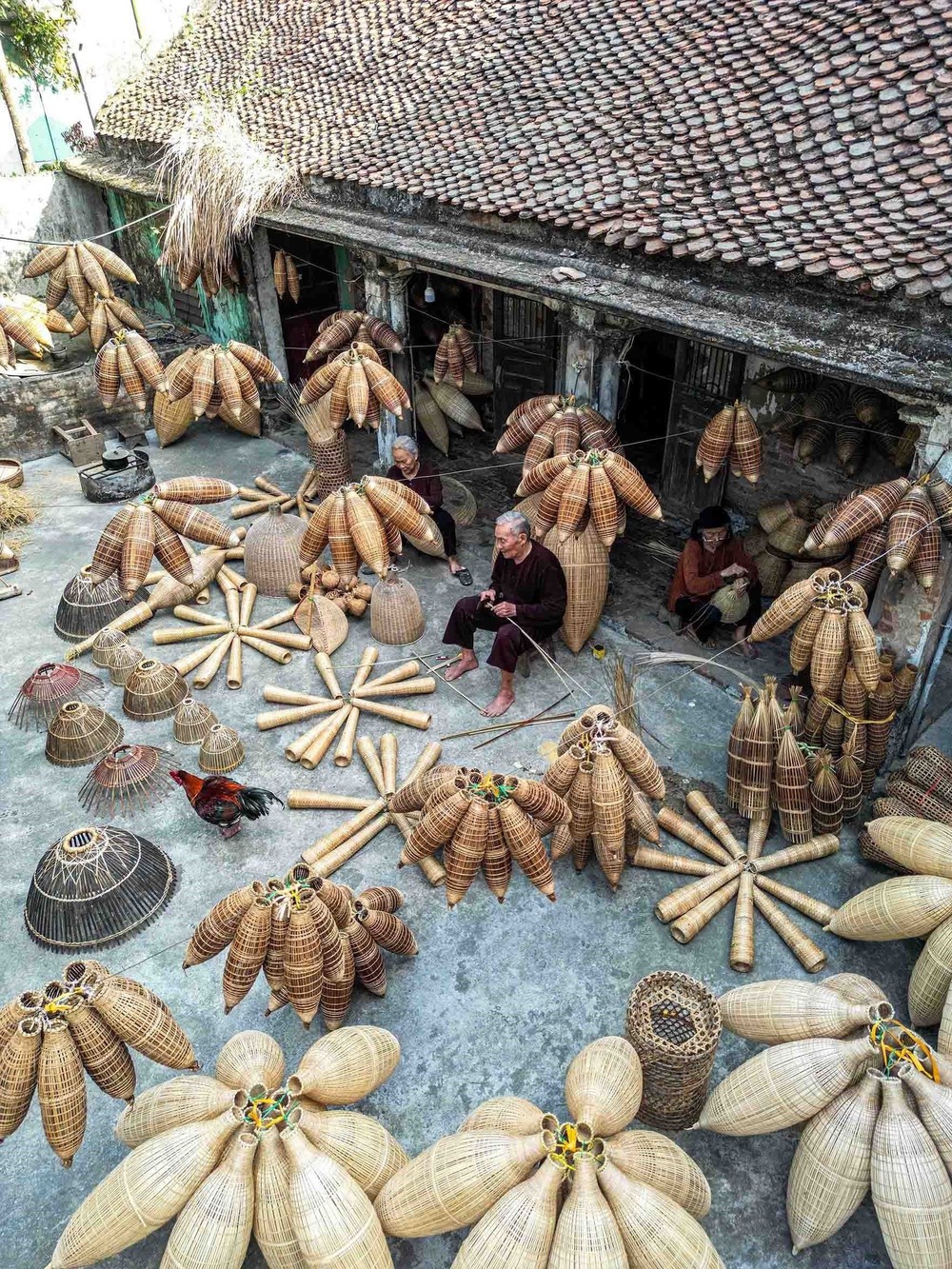 Làng nghề đan đó Thủ Sỹ - nơi lưu giữ nét đẹp hồn quê - Ảnh 4. Làng nghề đan đó Thủ Sỹ - nơi lưu giữ nét đẹp hồn quê - Ảnh 4.