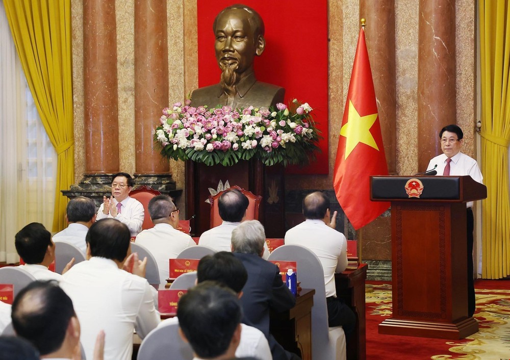 Chủ tịch nước Lương Cường gặp mặt các nhà báo tiêu biểu toàn quốc - Ảnh 3. Chủ tịch nước Lương Cường gặp mặt các nhà báo tiêu biểu toàn quốc - Ảnh 3.