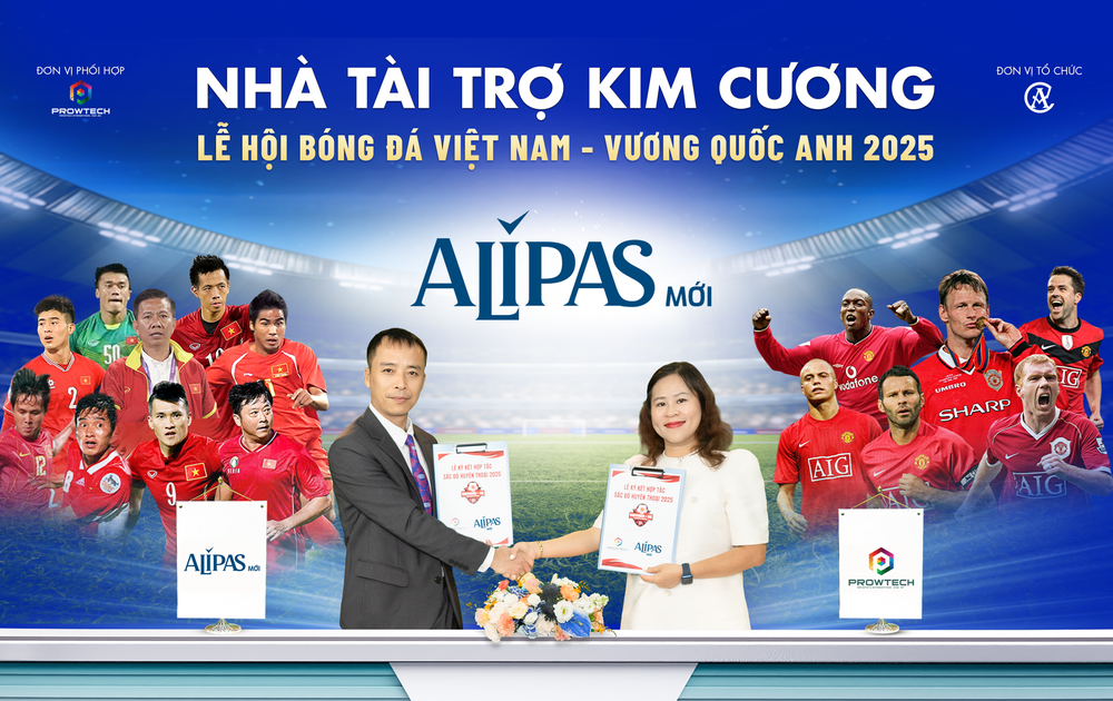 Alipas vinh dự đồng hành cùng biệt đội huyền thoại Manchester Reds đến Việt Nam - Ảnh 1. Alipas vinh dự đồng hành cùng biệt đội huyền thoại Manchester Reds đến Việt Nam - Ảnh 1.