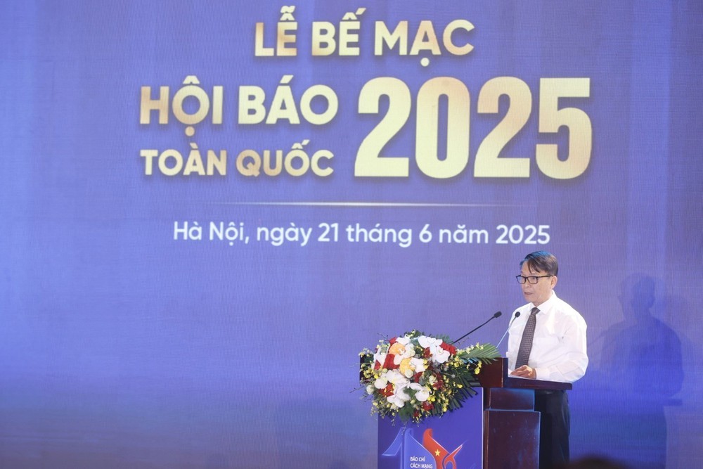 Bế mạc Hội báo toàn quốc 2025: Thông tấn xã Việt Nam giành giải A Gian trưng bày ấn tượng - Ảnh 1. Bế mạc Hội báo toàn quốc 2025: Thông tấn xã Việt Nam giành giải A Gian trưng bày ấn tượng - Ảnh 1.
