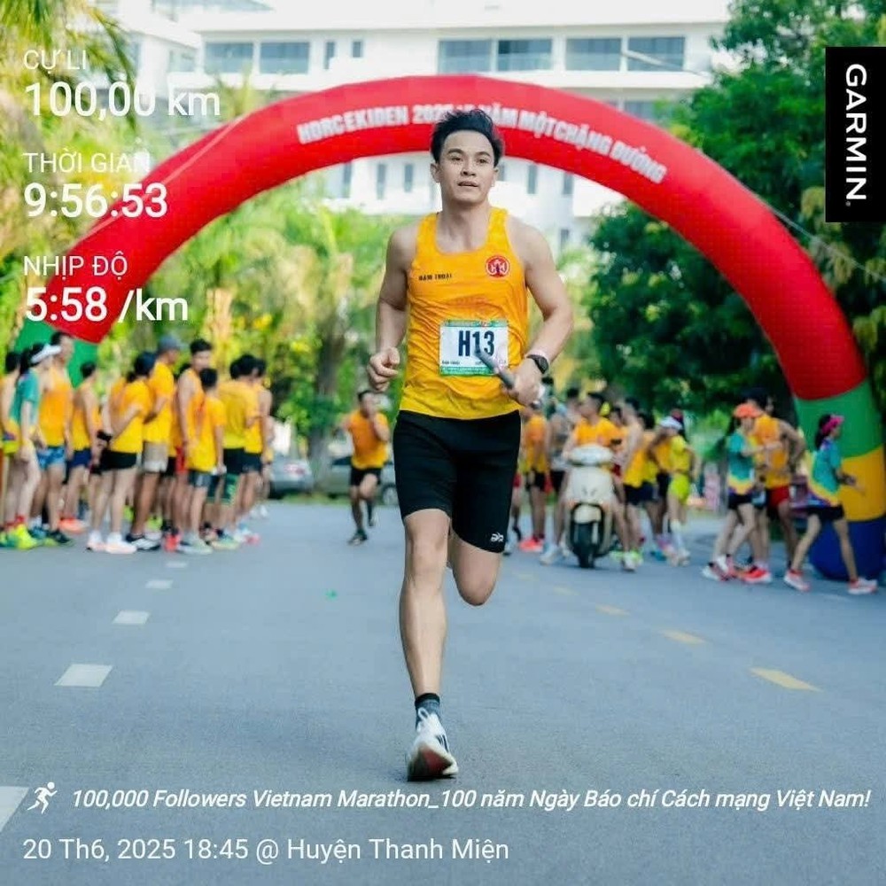 Độc lạ Marathon: Dược sĩ runner chạy bộ 100km kỷ niệm ngày Báo chí Cách mạng Việt Nam - Ảnh 1.