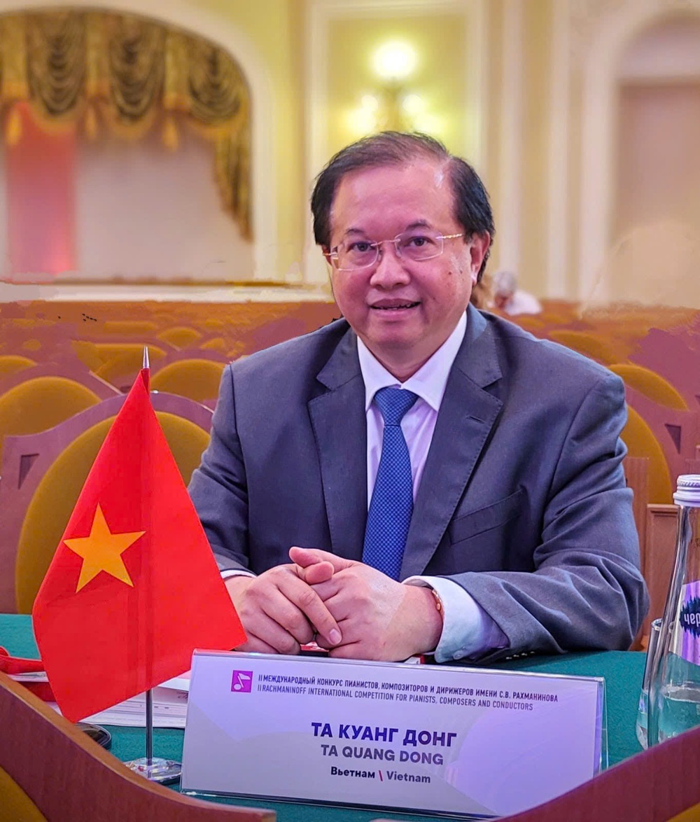 PGS.TS Tạ Quang Đông tham gia Ban Giám khảo Cuộc thi Rachmaninoff quốc tế lần thứ II dành cho nghệ sĩ piano, nhà soạn nhạc và nhạc trưởng tại Nga - Ảnh 1.