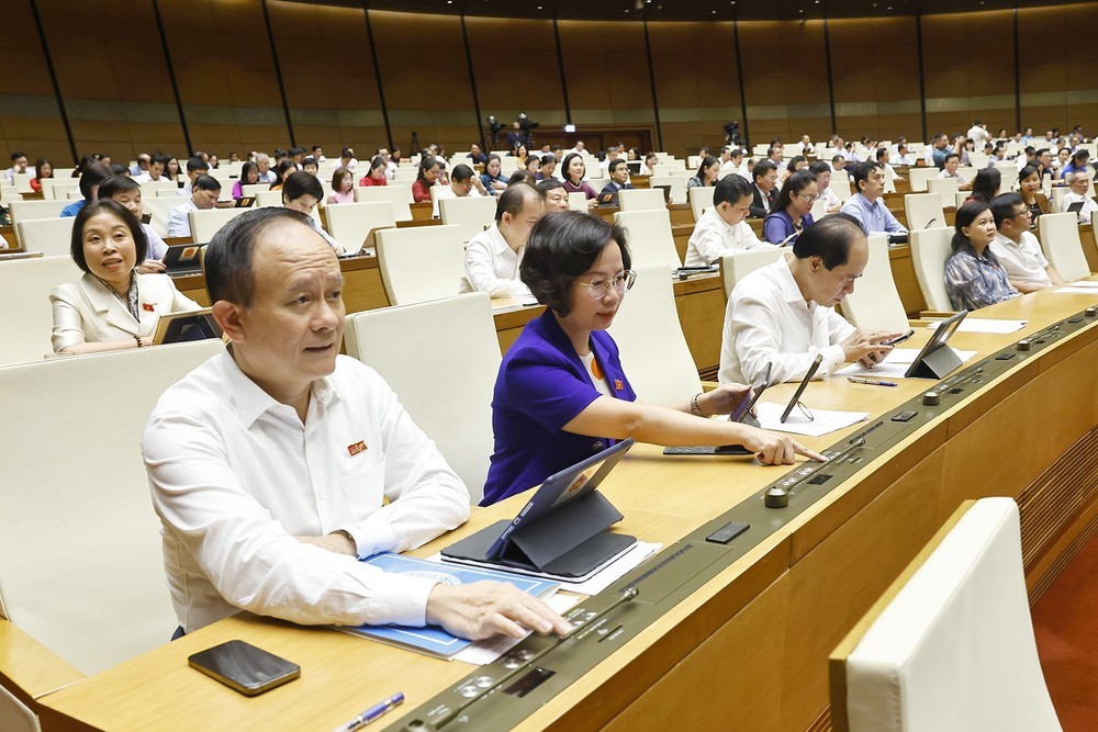 Kỳ họp thứ 9, Quốc hội khóa XV: Thống nhất rút ngắn thời gian thực hiện quy trình bầu cử - Ảnh 3.