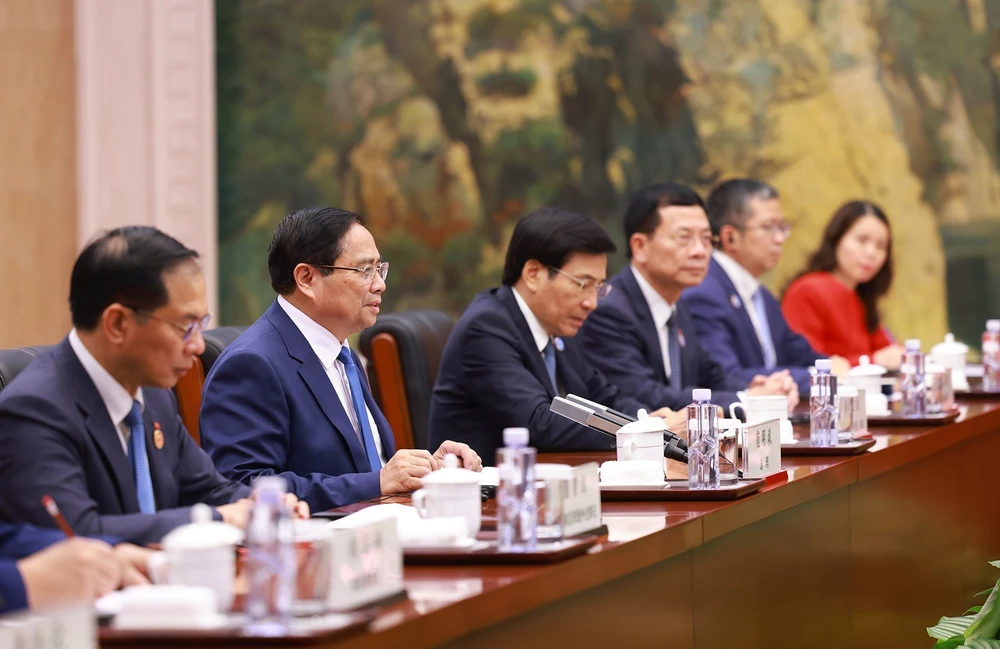 Thủ tướng Chính phủ Phạm Minh Chính hội đàm với Thủ tướng Quốc vụ viện Trung Quốc Lý Cường (bài 2) - Ảnh 5.