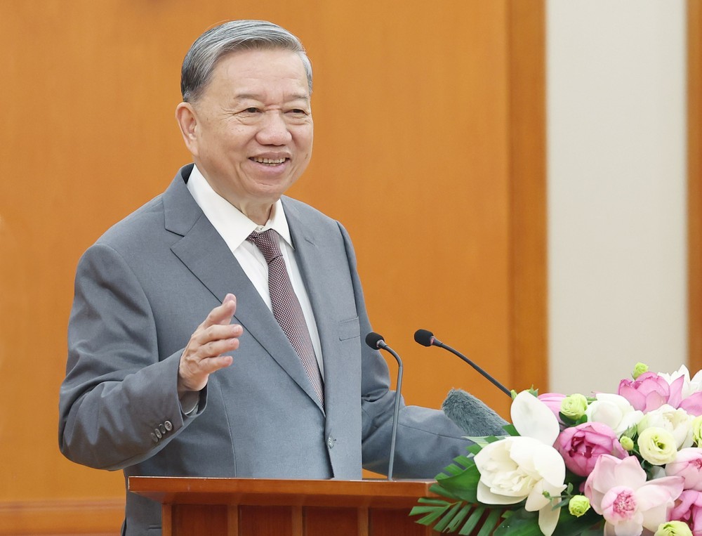 Tổng Bí thư Tô Lâm gặp mặt Nhóm đại biểu Quốc hội trẻ đang tham dự Kỳ họp thứ 9, Quốc hội khóa XV - Ảnh 1.