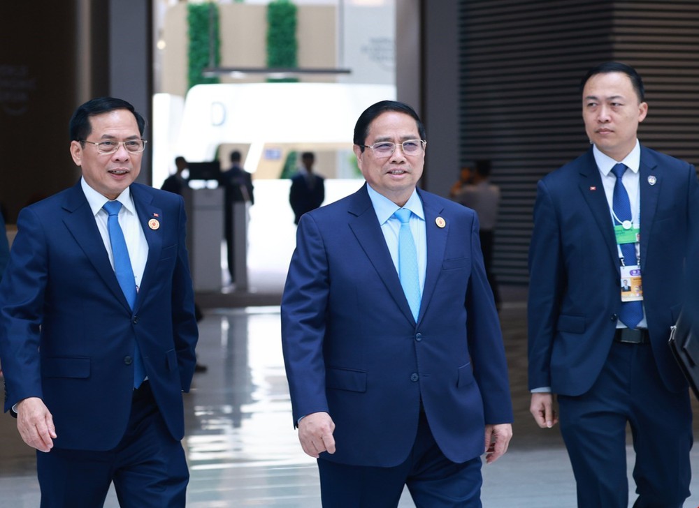 Thủ tướng Chính phủ Phạm Minh Chính dự phiên khai mạc toàn thể Hội nghị WEF Thiên Tân - Ảnh 4.