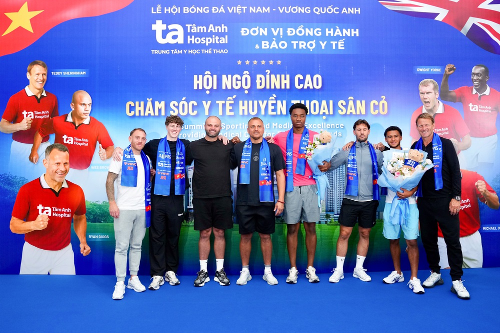 Huyền thoại Manchester Reds an tâm thi đấu sau trải nghiệm tại BVĐK Tâm Anh - Ảnh 1.