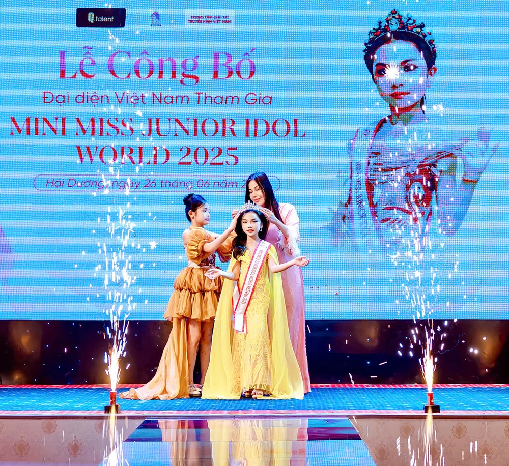 Diễn viên nhí Lê Ngọc Minh Giang dự thi Mini Miss Junior Idol World 2025 tại Thái Lan - Ảnh 1.