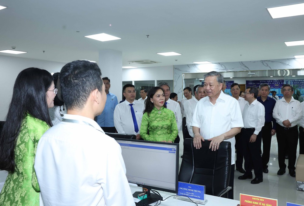 Tổng Bí thư khảo sát mô hình tổ chức chính quyền địa phương 2 cấp tại TP HCM - Ảnh 9.