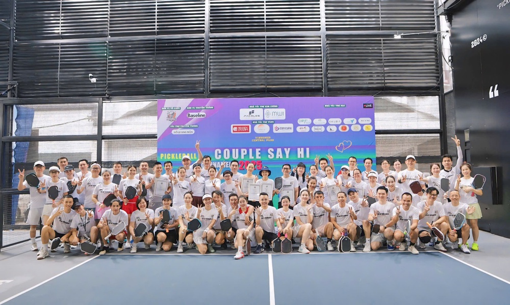Giải đấu Say Hi Couple Pickleball: Nơi lan tỏa tình yêu và năng lượng tích cực - Ảnh 1.