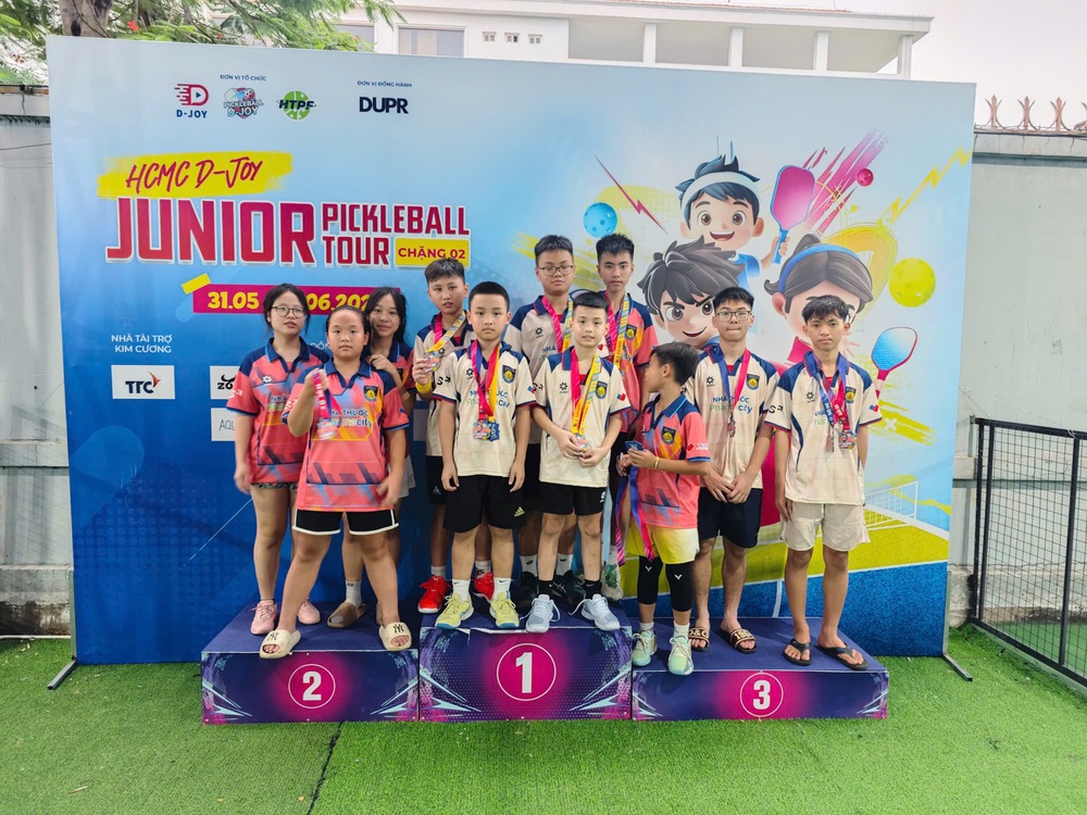 Tuyển trẻ CLB Pickleball Công an Nhân dân gặt hái nhiều thành công trong lần đầu ra quân - Ảnh 1. Tuyển trẻ CLB Pickleball Công an Nhân dân gặt hái nhiều thành công trong lần đầu ra quân - Ảnh 1.