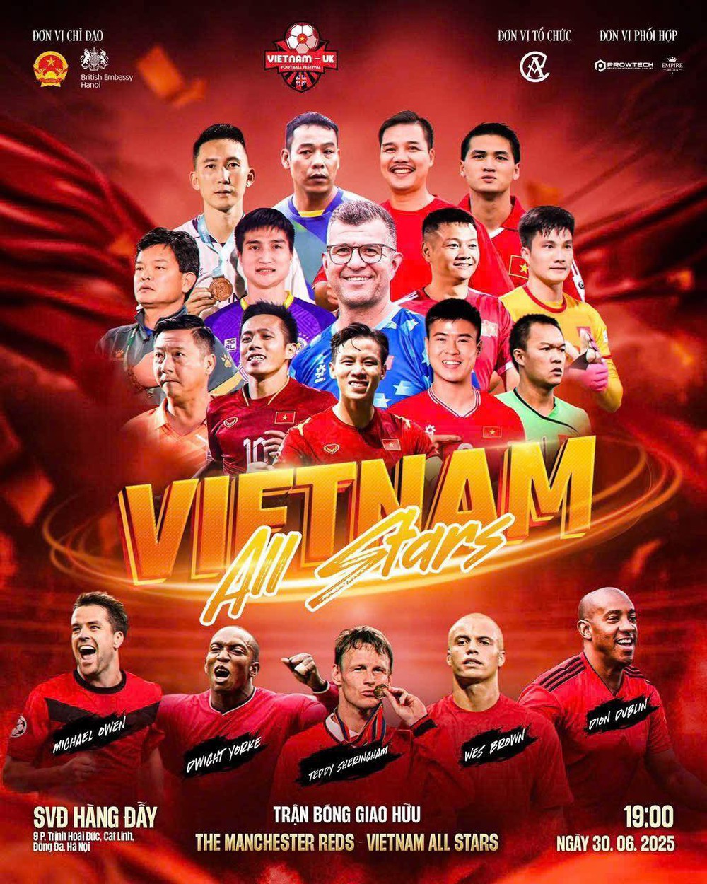 Link xem trực tiếp bóng đá Các huyền thoại MU vs Việt Nam All Stars 19h00 hôm nay - Ảnh 3.