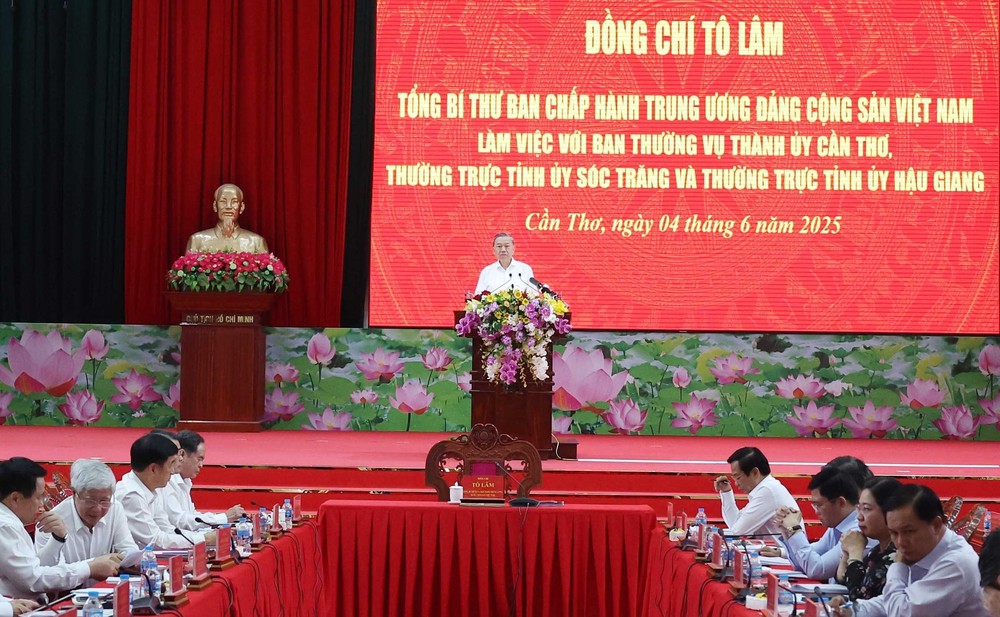 Tổng Bí thư Tô Lâm: Cần Thơ sau hợp nhất phải chủ động xác lập các đột phá chiến lược - Ảnh 2.