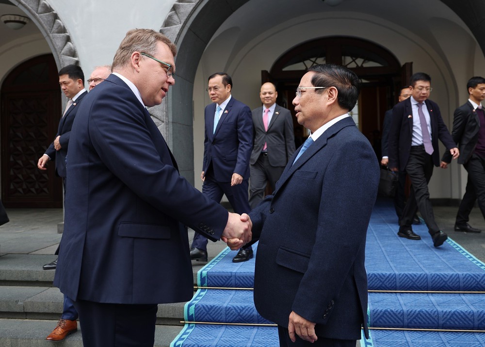 Thủ tướng Phạm Minh Chính hội kiến Chủ tịch Quốc hội Estonia - Ảnh 3.