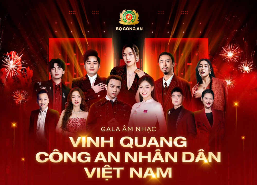 Dàn sao tham gia Gala âm nhạc Vinh quang Công an nhân dân Việt Nam - Ảnh 1.