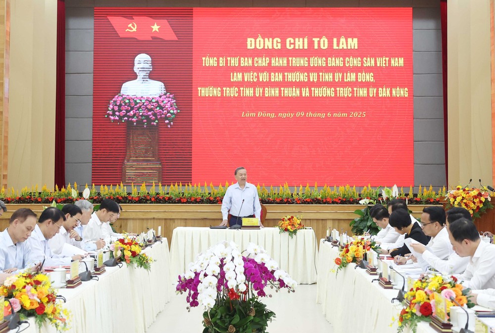 Tổng Bí thư Tô Lâm: Tỉnh Lâm Đồng mới khẩn trương xây dựng lại quy hoạch tổng thể - Ảnh 1.