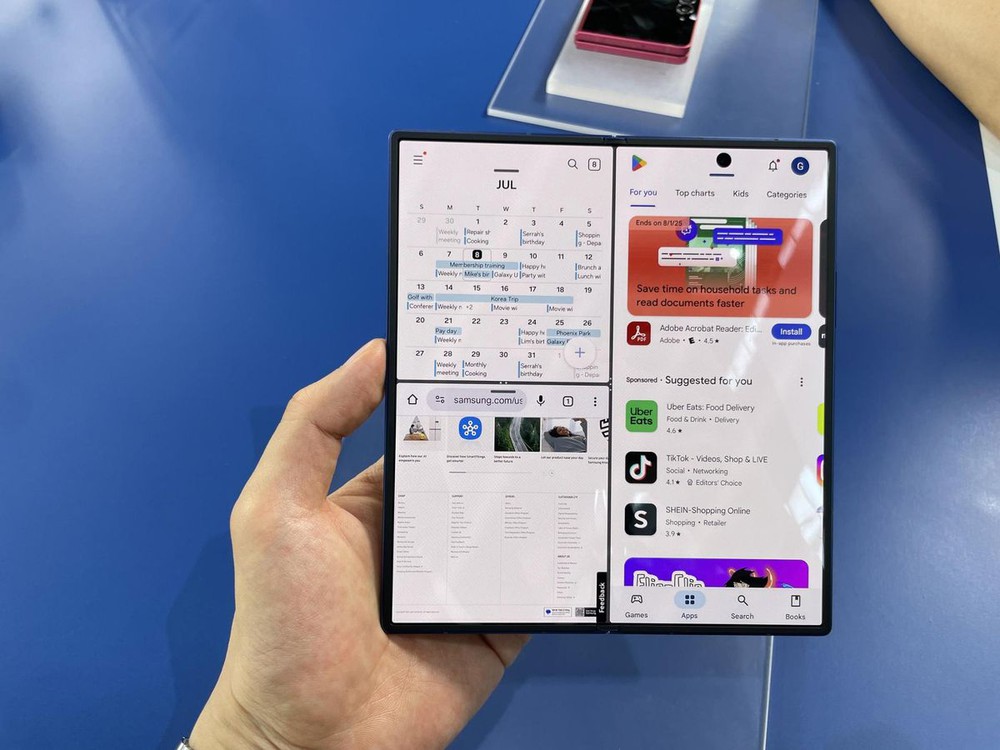 Samsung “trình làng” dòng điện thoại gập mới tích hợp AI của Google - Ảnh 1.