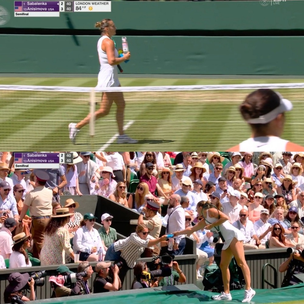 Tay vợt số 1 thế giới tạm dừng trận bán kết Wimbledon để có hành động đẹp với người hâm mộ - Ảnh 2.