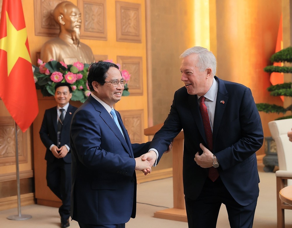 Thủ tướng làm việc với Đoàn Hội đồng kinh doanh Hoa Kỳ - ASEAN - Ảnh 2.