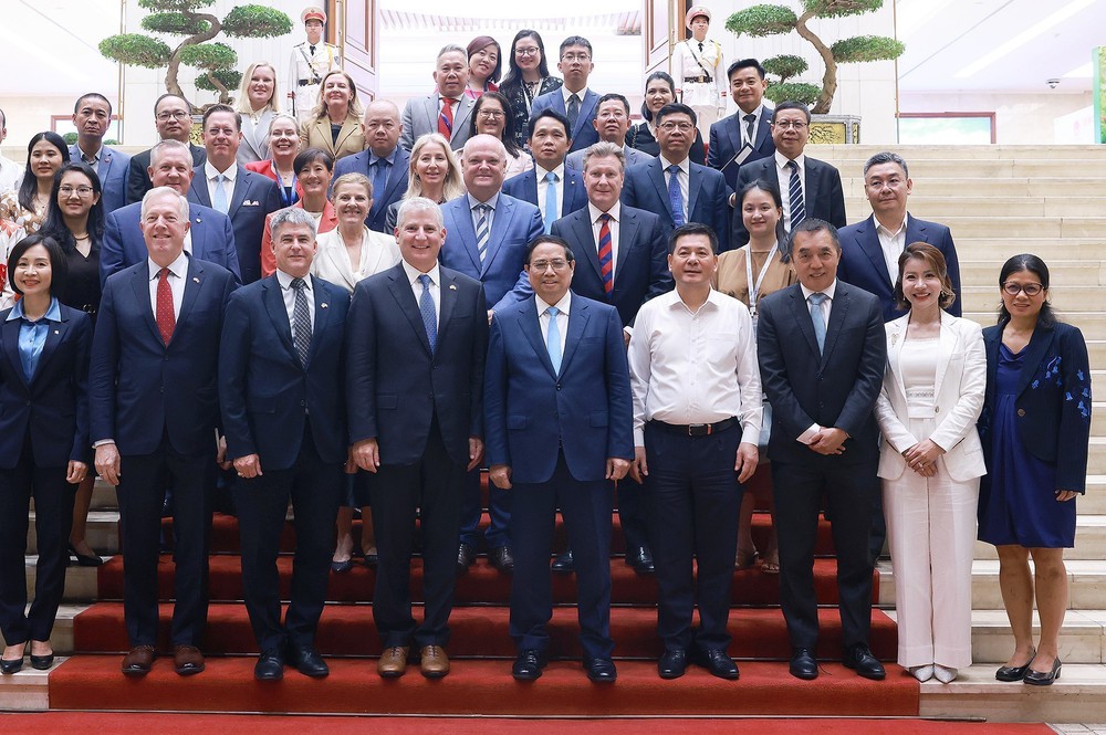 Thủ tướng Phạm Minh Chính làm việc với Đoàn Hội đồng kinh doanh Hoa Kỳ - ASEAN - Ảnh 9.