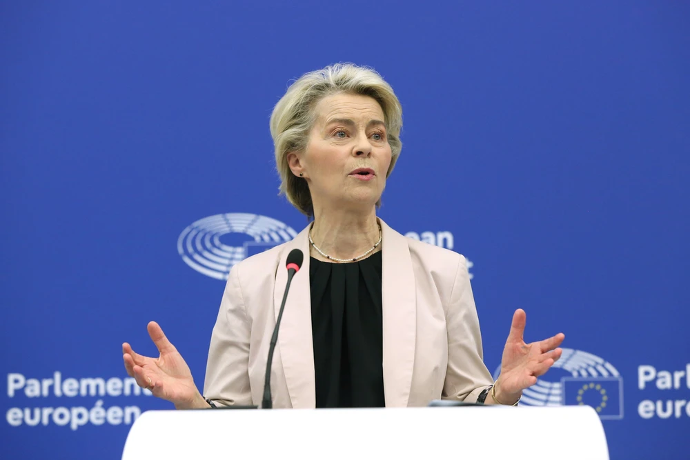 Thuế quan của Mỹ: EU chỉ trích Mỹ sau tuyên bố áp thuế của Tổng thống Trump - Ảnh 1.