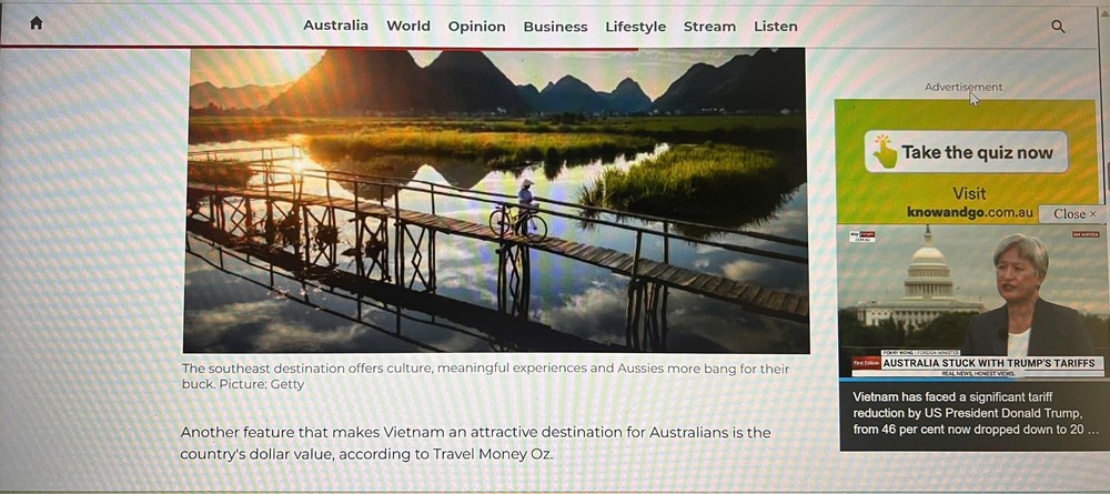 Việt Nam là điểm được ưa thích hàng đầu của người Australia - Ảnh 2. Việt Nam là điểm được ưa thích hàng đầu của người Australia - Ảnh 2.