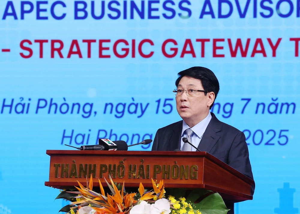 Chủ tịch nước Lương Cường: Hội nghị xúc tiến đầu tư Hải Phòng là thông điệp về khát vọng phát triển - Ảnh 5.
