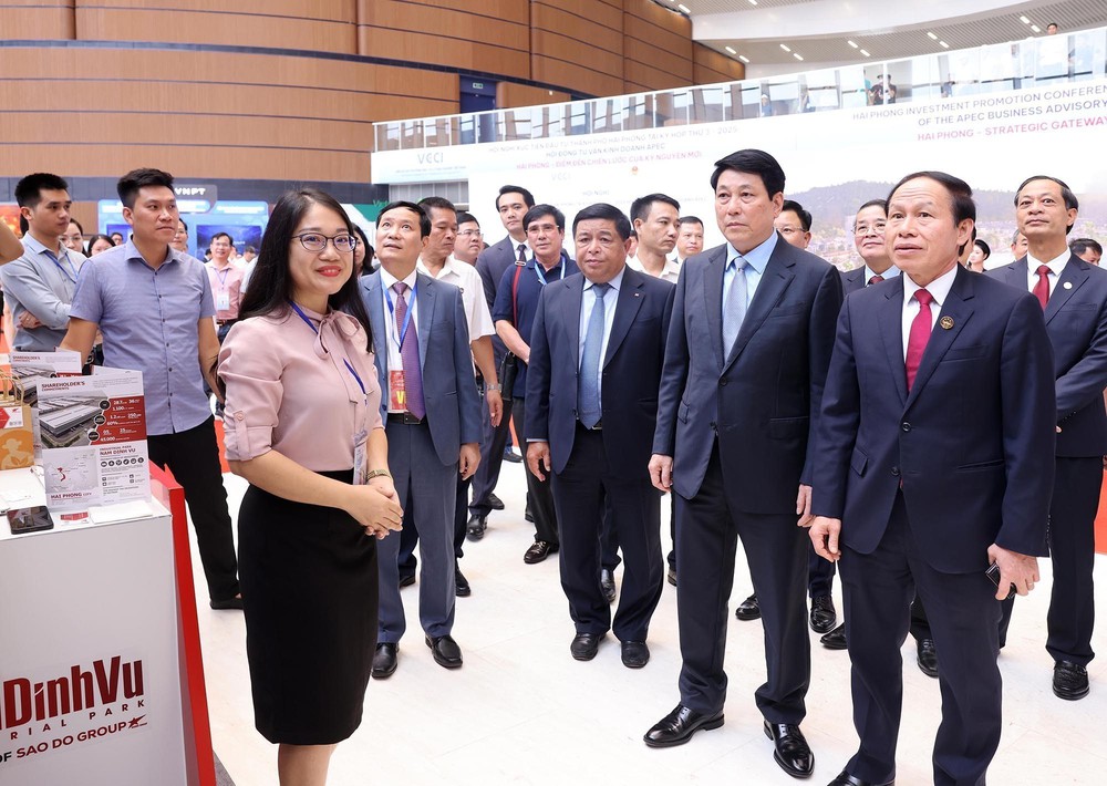 Chủ tịch nước Lương Cường: Hội nghị xúc tiến đầu tư Hải Phòng là thông điệp về khát vọng phát triển - Ảnh 3.