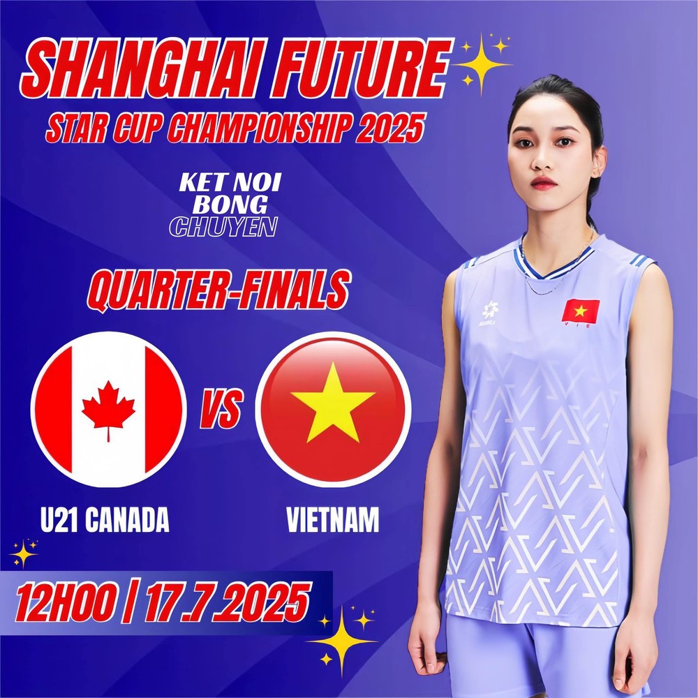Lịch thi đấu bóng chuyền Shanghai Future Stars 2025 ngày 17/7 - Ảnh 1.