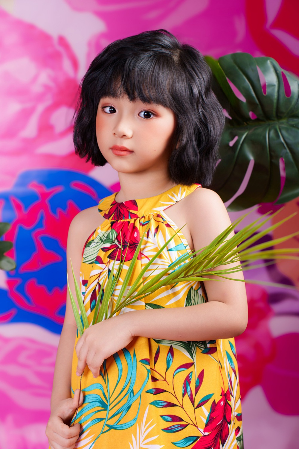 Người mẫu nhí Đỗ Nhã Tâm rạng ngời đón hè cùng bộ ảnh tropical - Ảnh 3.