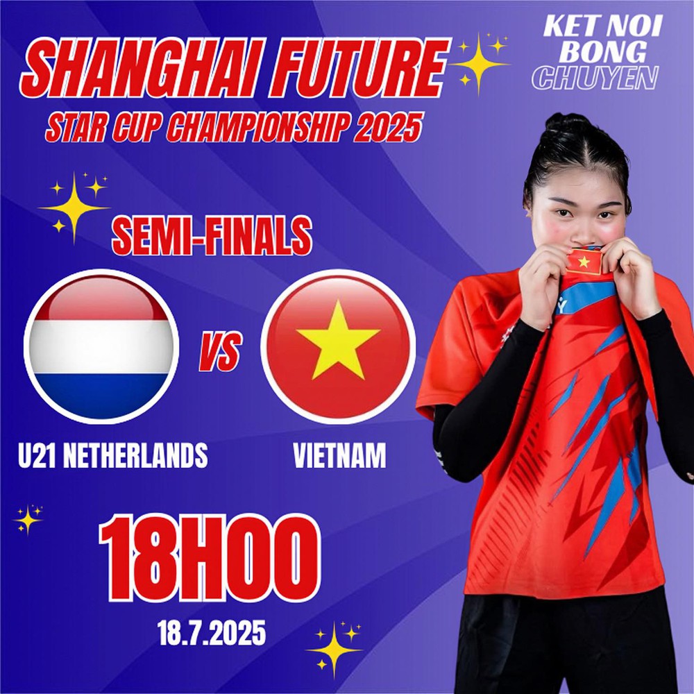 Xác định đối thủ của ĐT bóng chuyền nữ Việt Nam ở bán kết Shanghai Future Stars 2025, cơ hội vào chung kết mở ra - Ảnh 1. Xác định đối thủ của ĐT bóng chuyền nữ Việt Nam ở bán kết Shanghai Future Stars 2025, cơ hội vào chung kết mở ra - Ảnh 1.